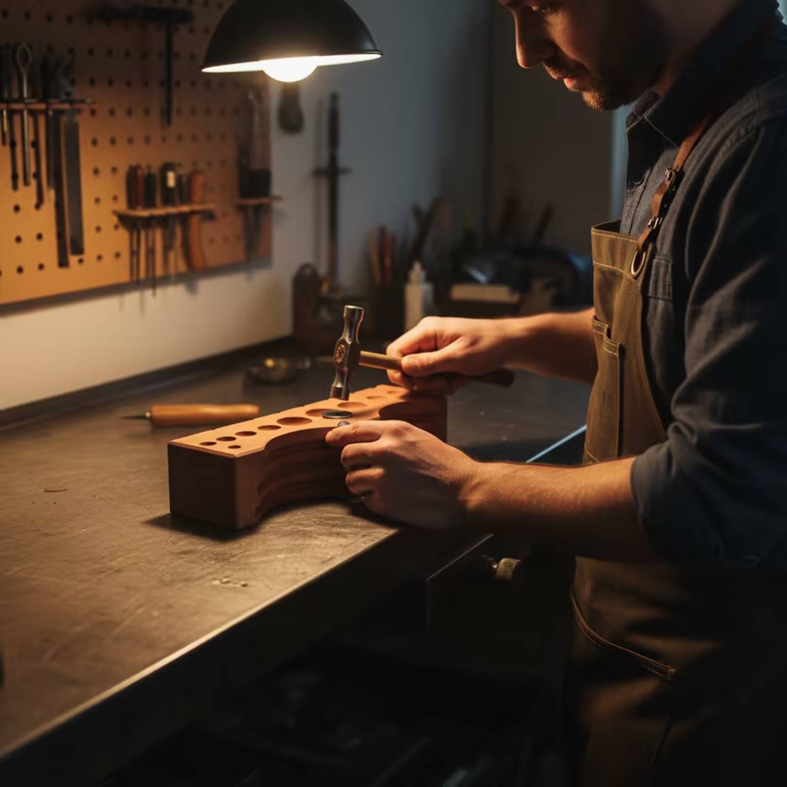 Workshop Tools Wood - Takı Şekillendirme Bloğu Masif Ahşap Takı