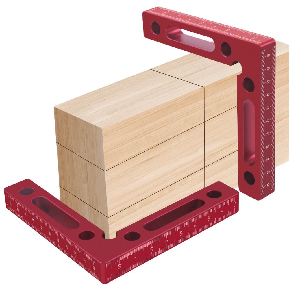 Angle Clamp 90 - Alüminyum Alaşımlı 120mm Köşe Konumlandırma Cetveli,